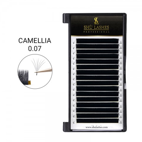 Camellia Lash Extensions 0.07 Mixed Tray 8-15mm (16 Lines)