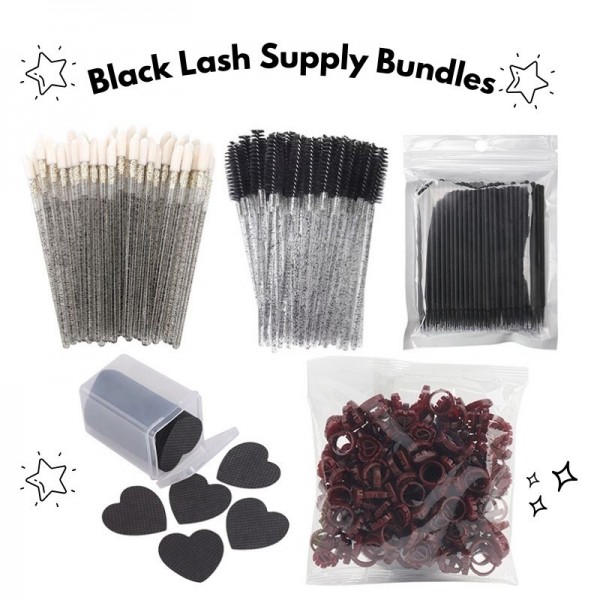 Black Lash Supply Bundle (3packs Each)