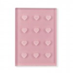 Crystal Pink Glass Adhesive Pallet
