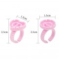 Round And Heart Shape Glue Ring Holder 100 PCS
