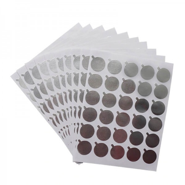 Aluminum Foil Glue Sticker 300 PCS