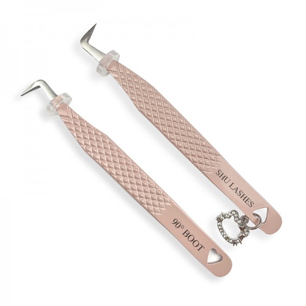 Boba Tea 90° Boot Tweezer - Fiber Tip