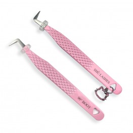 Pink Milk 90° Boot Tweezer - Regular Tip