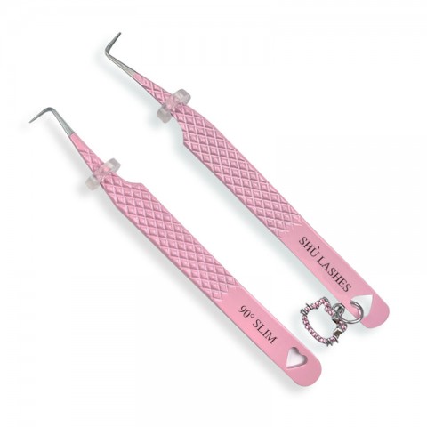 Pink Milk 90° Slim Tweezer - Regular Tip Pink Milk 90° Slim Tweezer - Regular Tip