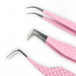 Pink Milk Lash Tweezer Collection - Regular Tip