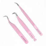 Pink Milk Lash Tweezer Collection - Regular Tip