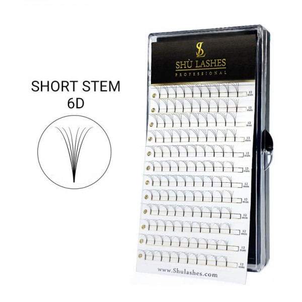 Crazy Sale Premade Volume Fans 6D Short Stem (12 Lines)