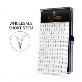 Wholesale Premade Volume Fans Short Stem 0.07mm (12 Lines)