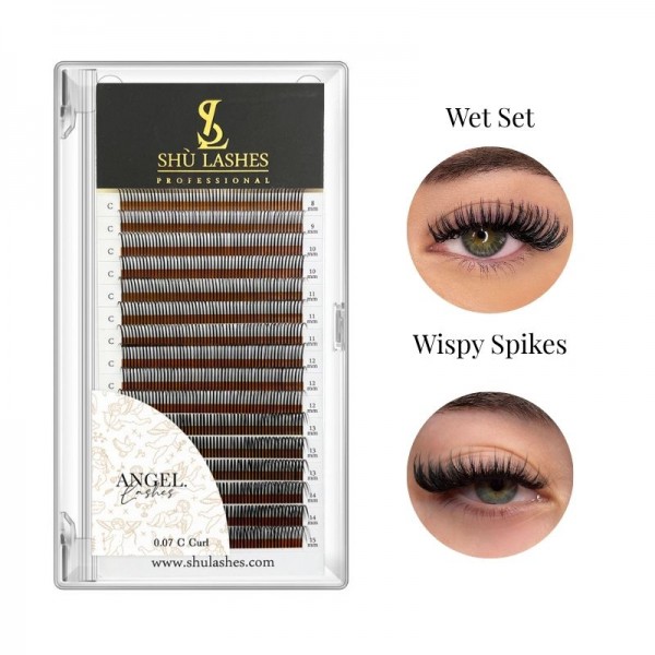Angel Lash Extensions - Black 5D Wet & Wispy (16 Lines)