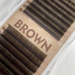 Black Brown Volume Lashes Extensions (16 Lines)