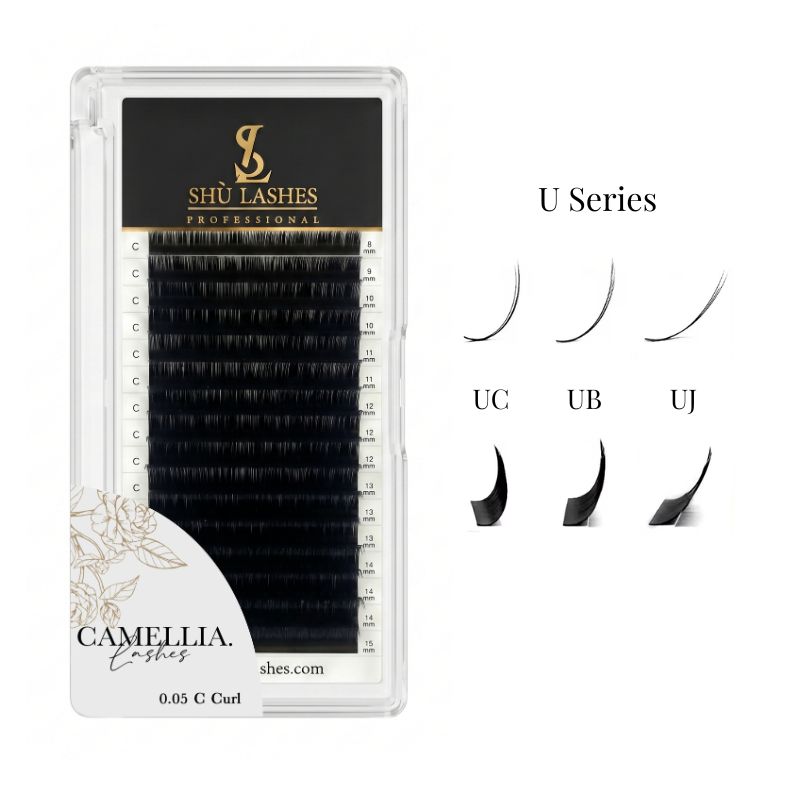 Camellia Texture Lash Extensions - UJ/UB/UC (16 Lines)