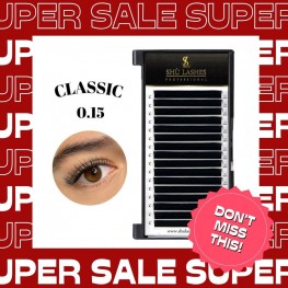 Sale! - Classic Lashes Extensions 0.15mm  