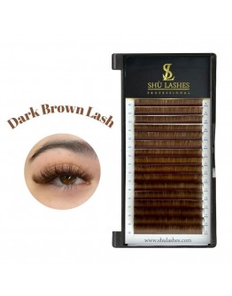 Dark Brown Volume Lashes Extensions (16 Lines)