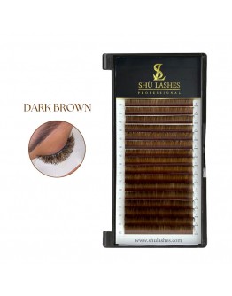 Dark Brown Volume Lashes Extensions (16 Lines)