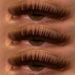 Dark Brown Volume Lashes Extensions (16 Lines)