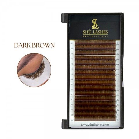 Dark Brown Volume Lashes Extensions (16 Lines)