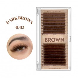 Dark Brown Volume Lashes Extensions (16 Lines)-New