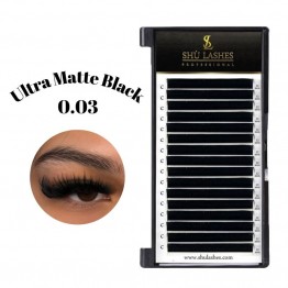 Premium Ultra Matte Black Volume/Mega Lashes 0.03mm 